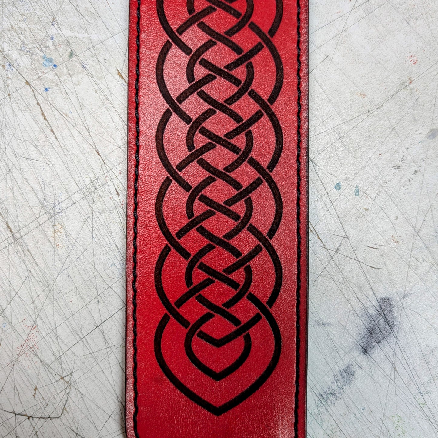 2" Softy Swivel Reso Strap - Red Celtic Knot