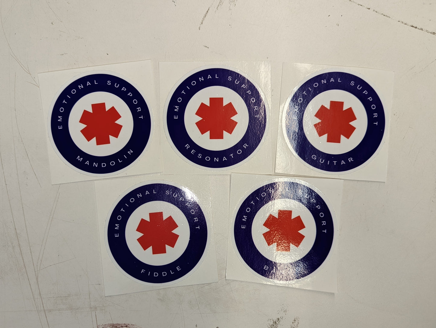 Emotional Support Instrument Stickers